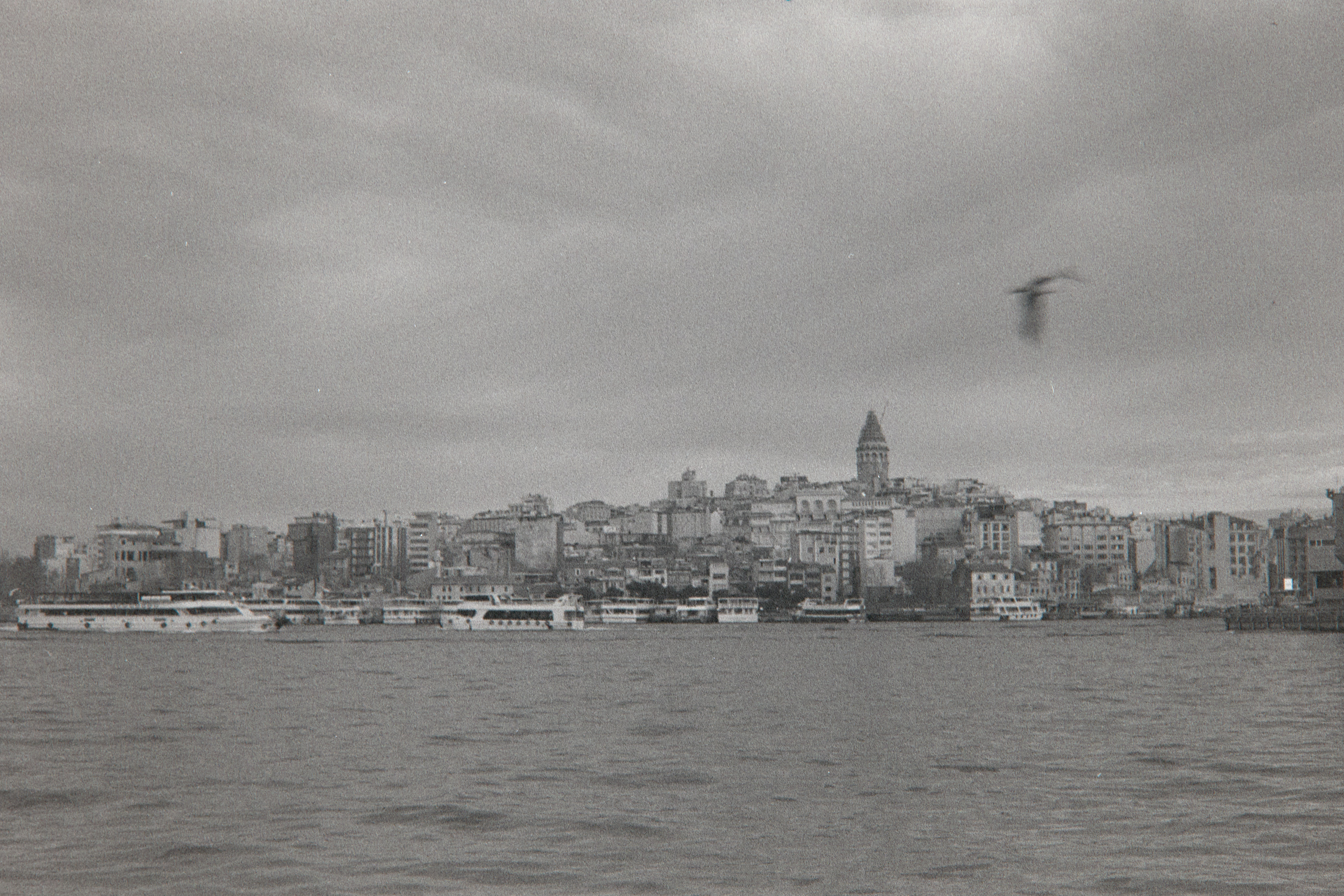 Looking across the Golden Horn at Galata Tower and such