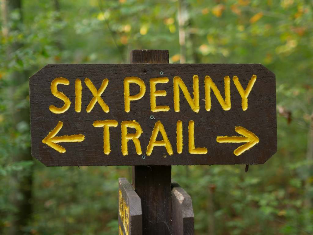 The sign for the trail.