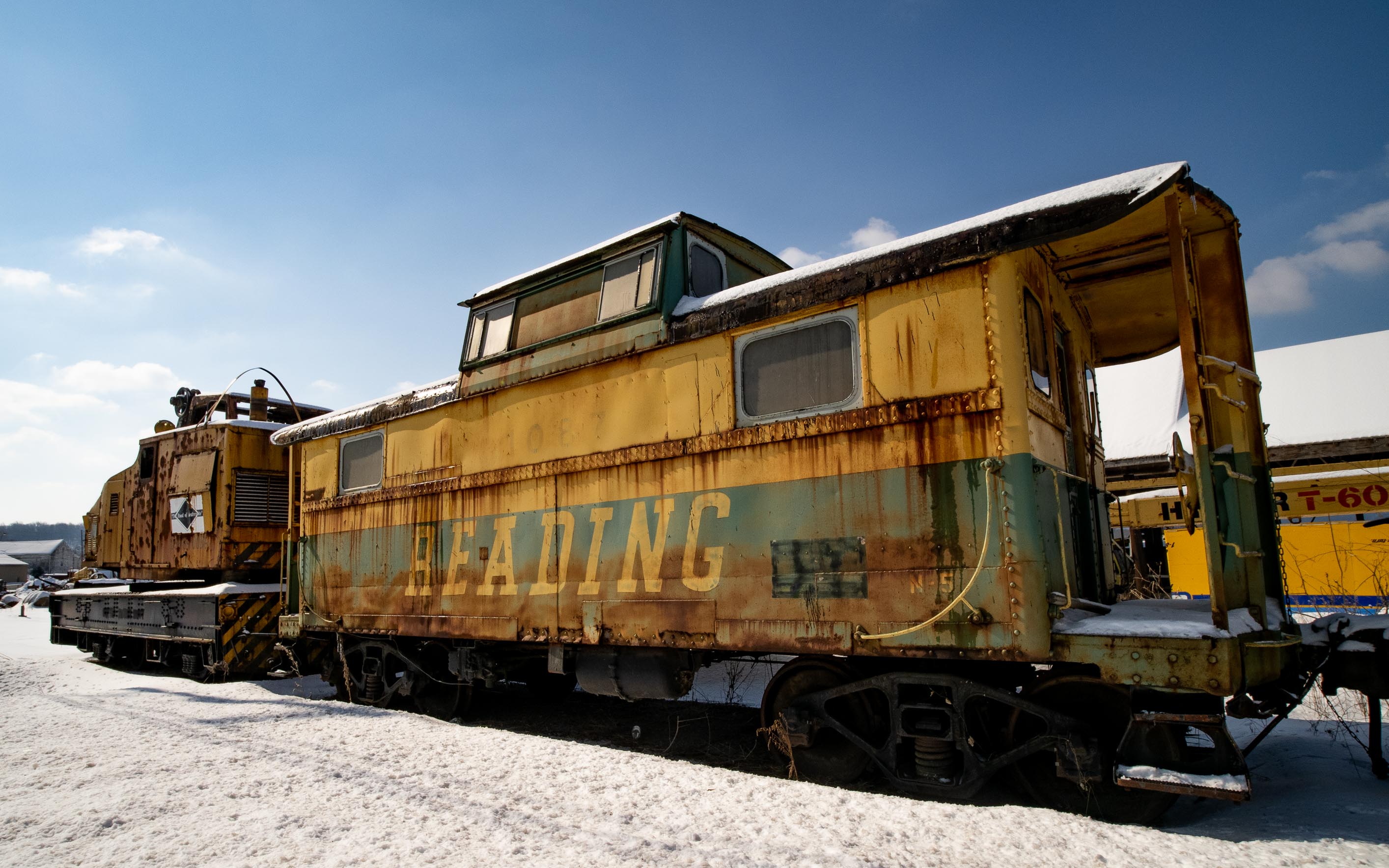 An old Reading Railroad train car.