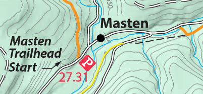 The start/finish: Masten, PA