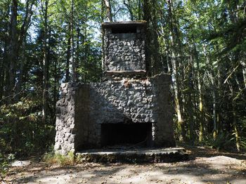 The Bullit Fireplace remains behind from a cabin once used by the Bullitt family.