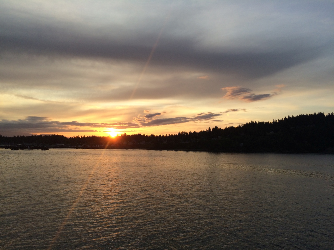 Yet another picture perfect sunset, this one during my ferry ride back to Seattle proper.