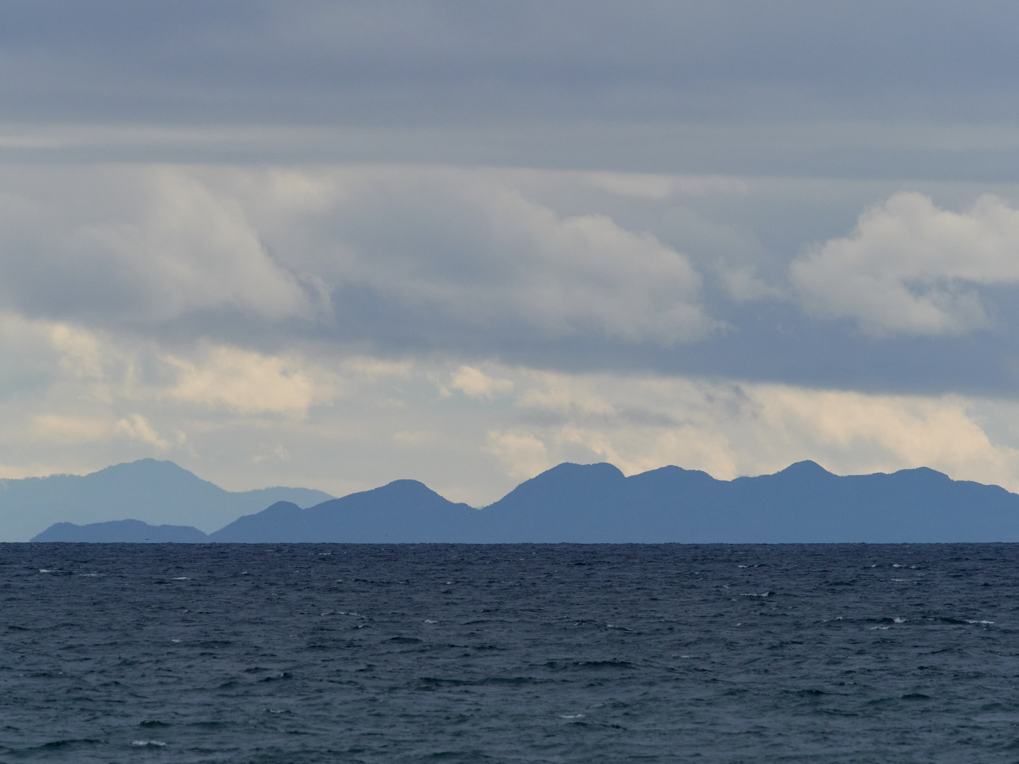 Looking northward, towards the next closest islands...